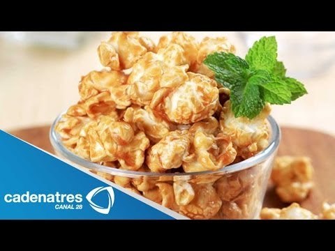 Receta de dulces de palomitas, nueces y miel de maple. Cocinando con Rodrigo Abed