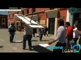 Desalojan a comerciantes de las calles del Centro Histórico de Oaxaca