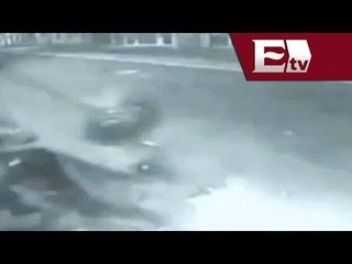 Impactante choque de 150 kilometros por hora en auto robado / Ricardo Salas