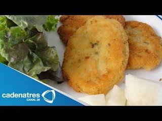 Receta para preparar tortas de papa. Cocinando con el chef Jorge Álvarez