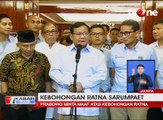 Prabowo Pecat Ratna Sarumpaet dari Tim Sukses Pilpres
