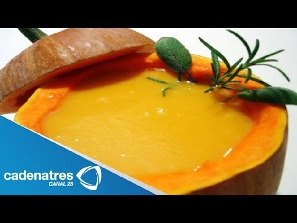 Receta para preparar crema de calabaza de castilla. Receta de cremas / Comida mexicana