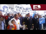 Ex empleados de Mexicana protestan por la quiebra de la aerolínea/ Comunidad Yazmin Jalil