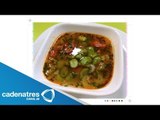 Receta de sopa de habas con chorizo / Receta de sopa de habas / Sopa de habas