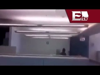 Temblor en la Ciudad de México, imágenes dentro de una oficina / Desde la redacción