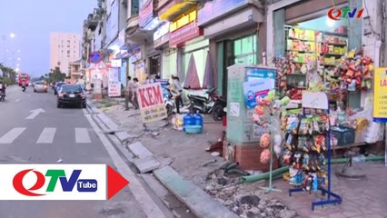 Hạ Long- Vỉa hè, lòng đường nhiều nơi vẫn bị lấn chiếm - QTV