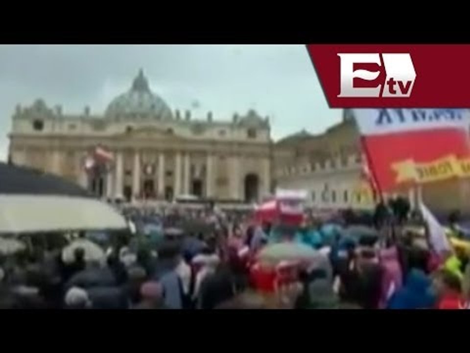 Momentos previos a la Canonización de Juan Pablo II y Juan XXIII /