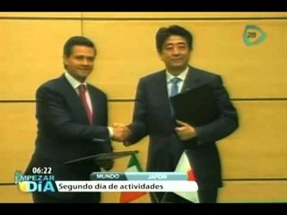 Peña Nieto se reúne con líder de Cámara de Representantes de Japón