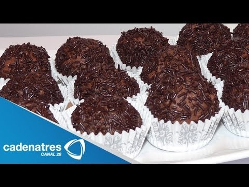 Receta para preparar trufas de chocolate con ch...