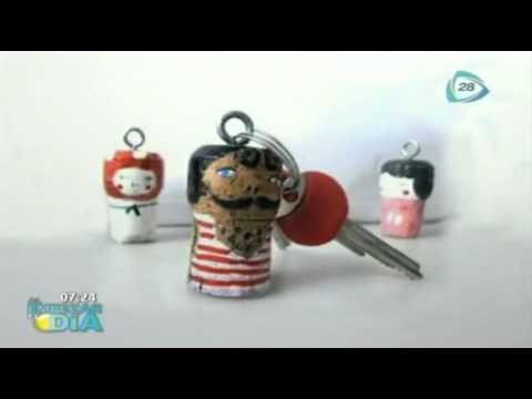 Increíbles llaveros hechos de corchos