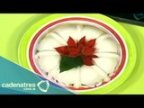 Deliciosa gelatina navideña /  Recetas de postres navideños / Cómo hacer postres navideños