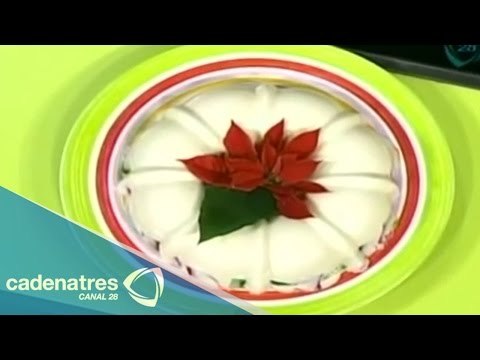 Deliciosa gelatina navideña / Recetas de postres navideños / Cómo hacer postres navideños