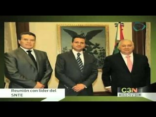Peña Nieto se reúne con el nuevo secretario del SNTE