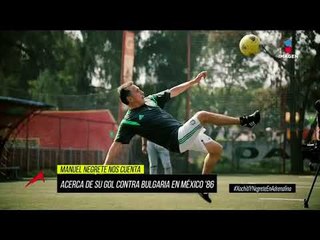 Manuel Negrete recreó el mejor gol en la historia de los Mundiales | Adrenalina