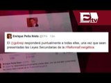 Peña Nieto agradece preguntas de Cuarón y se compromete a responder  / Titulares con Vianey Esquinca