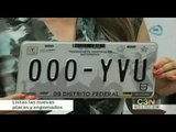 Secretaría de Transportes y Vialidad presenta la nueva imagen de placas y engomados