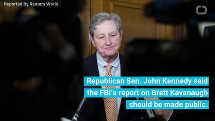 Republican Sen. Kennedy Wants Kavanaugh's FBI Report Made Public