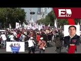 Marchan de la Estela de Luz al Zócalo por Día del Trabajo / Excélsior informa
