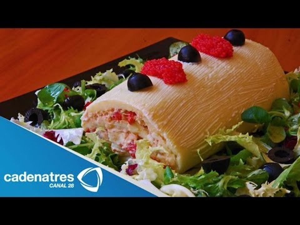 Receta para preparar rollo de atún con queso crema. Receta de rollo / Recetas fáciles y rápidas