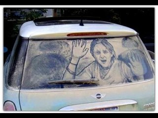 Scott Wade: arte con vidrios de coches sucios