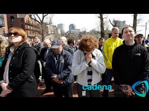 Realizan funeral a víctima de los atentados de Boston; guarda EU minuto de silencio