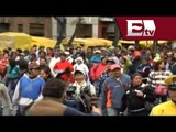 Marchas de profesores causan caos vial en el Centro Histórico del DF/ Yazmin Jalil
