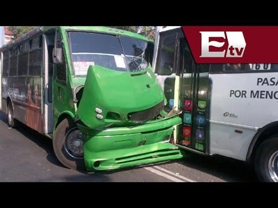 Choque de camiones deja 9 menores lesionados / Excélsior informa