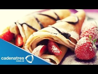 Receta para preparar crepas de frutas secas. Receta de crepas / Crepas de frutas secas