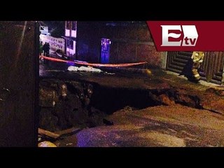 Se abre socavón en Iztapalapa; evacuan a 20 familias / Titulares Vianey Esquinca