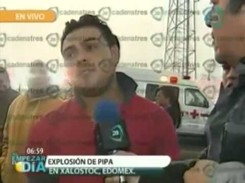 Explosión en pipa de gas en Xalostoc, Ecatepec; Testigos muestran desesperación después de explosión