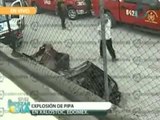 Automóvil sale volando luego de explosión en pipa de gas en Xalostoc, Ecatepec