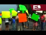Habitantes de La Ruana exigen liberación de autodefensas y bloquean tramo carretero