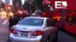 Metrobús choca con auto particular en Insurgentes Sur / Titulares Vianey Esquinca