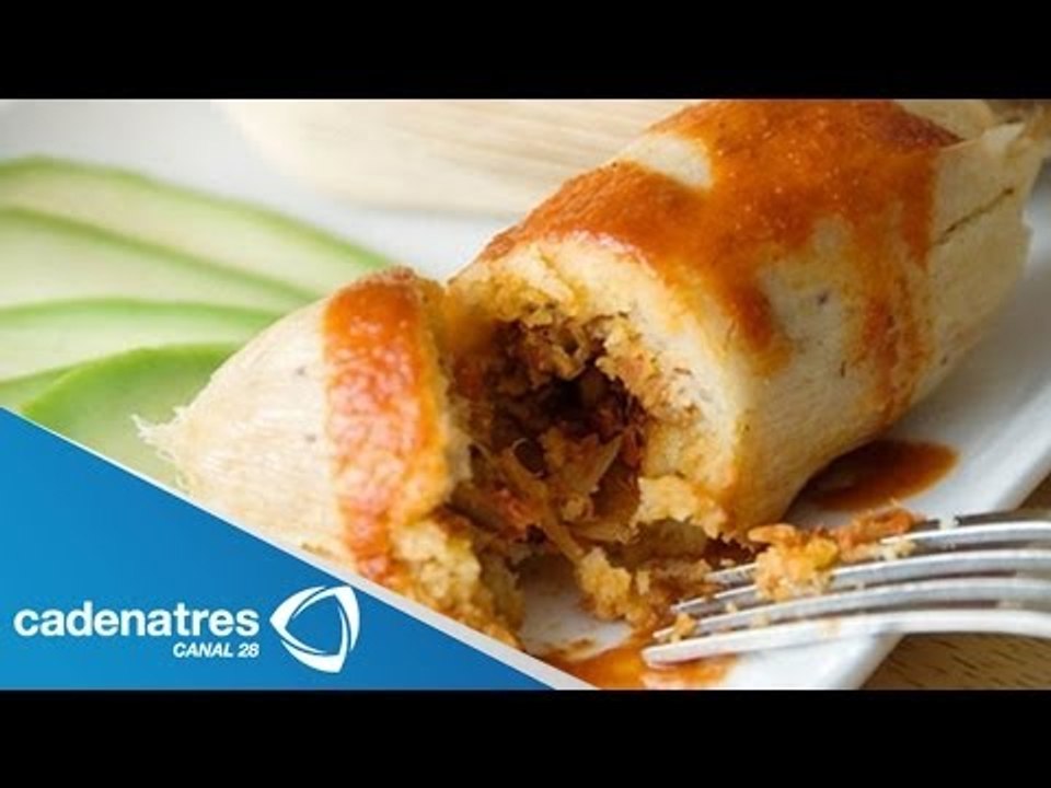 Receta de tamales de pollo con verdura en salsa roja. Receta de tamales /Antojitos mexicanos