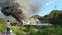 Trabzon'da Süt Ürünleri İmalatı Yapan Fabrikada Korkutan Yangın