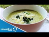 Receta de crema de brocoli con queso cheddar / crema de brocoli