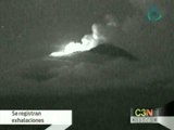 Se mantiene actividad  en Popocatépetl