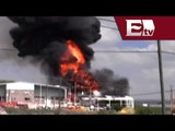 Explosión e incendio en empresa de químicos deja cinco heridos en Querétaro/ Pascal