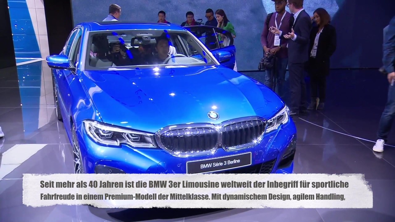 Die neue BMW 3er Limousine auf dem Mondial de l’Automobile Paris 2018