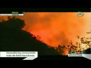 Fuego consume más de 600 hectáreas en California, Estado Unidos