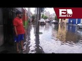 Fuga de agua inunda viviendas y comercios de la colonia Vallejo, DF/ Comunidad