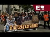 Cirqueros marcharon contra la prohibición de animales en espectáculos / Andrea Newman