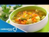 Receta para preparar caldo de vegetales. Receta de caldo / Caldo de vegetales