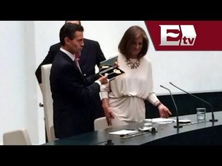Ana Botella  entrega a Enrique Peña Nieto llave de oro de la Villa de  Madrid  / Excélsior Informa