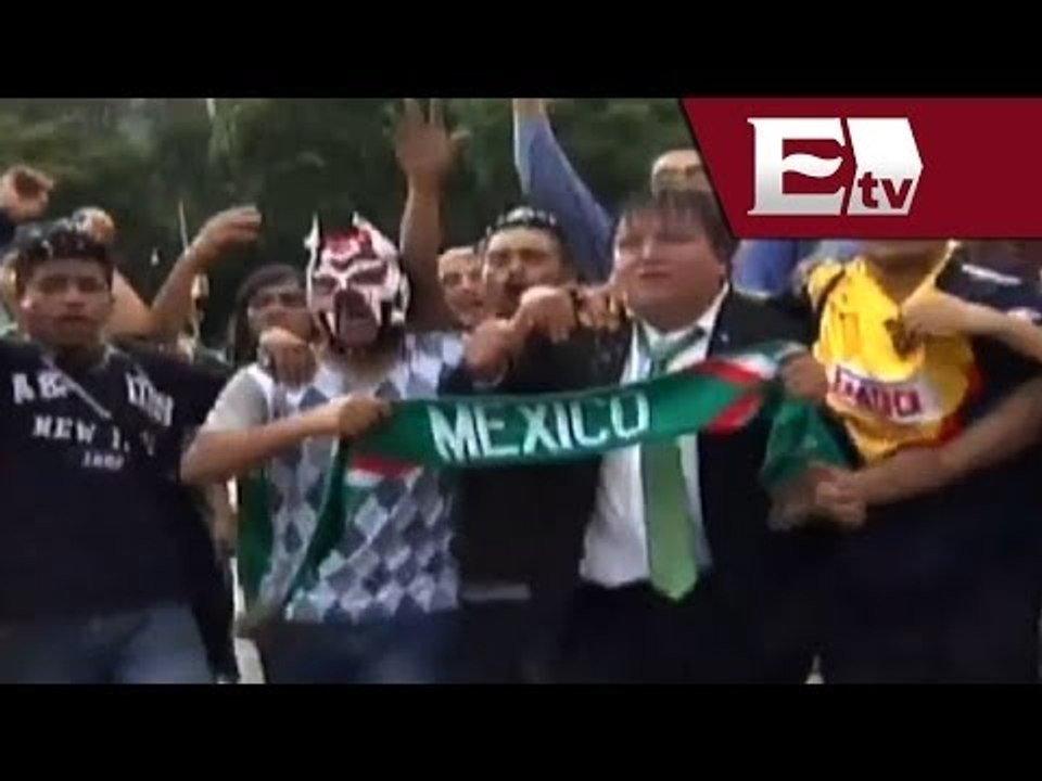 Capitalinos se reúnen en el Zócalo para ver el México vs Brasil; luego van al Ángel