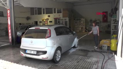 Manisa Hemşirelik Yapmadı Oto Yıkamacı Oldu
