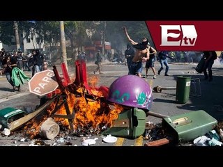 Policías brasileños se enfrentan contra manifestantes antiMundial en Sao Paulo/ Global