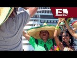 Mexicanos apoyando a su Selección  en el estadio Castelao en Brasil / Mundial Brasil 2014