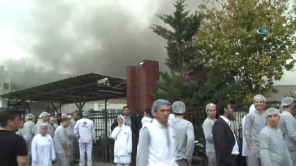 Küçükçekmece'de Boya Fabrikasında Yangın Çıktı