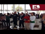 Enrique Peña Nieto festeja triunfo de la Selección Mexicana / Vianey Esquinca